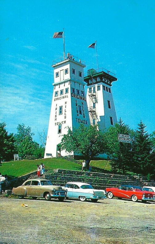 Irish Hills Towers - Old Postcards For Irish Hills Towers